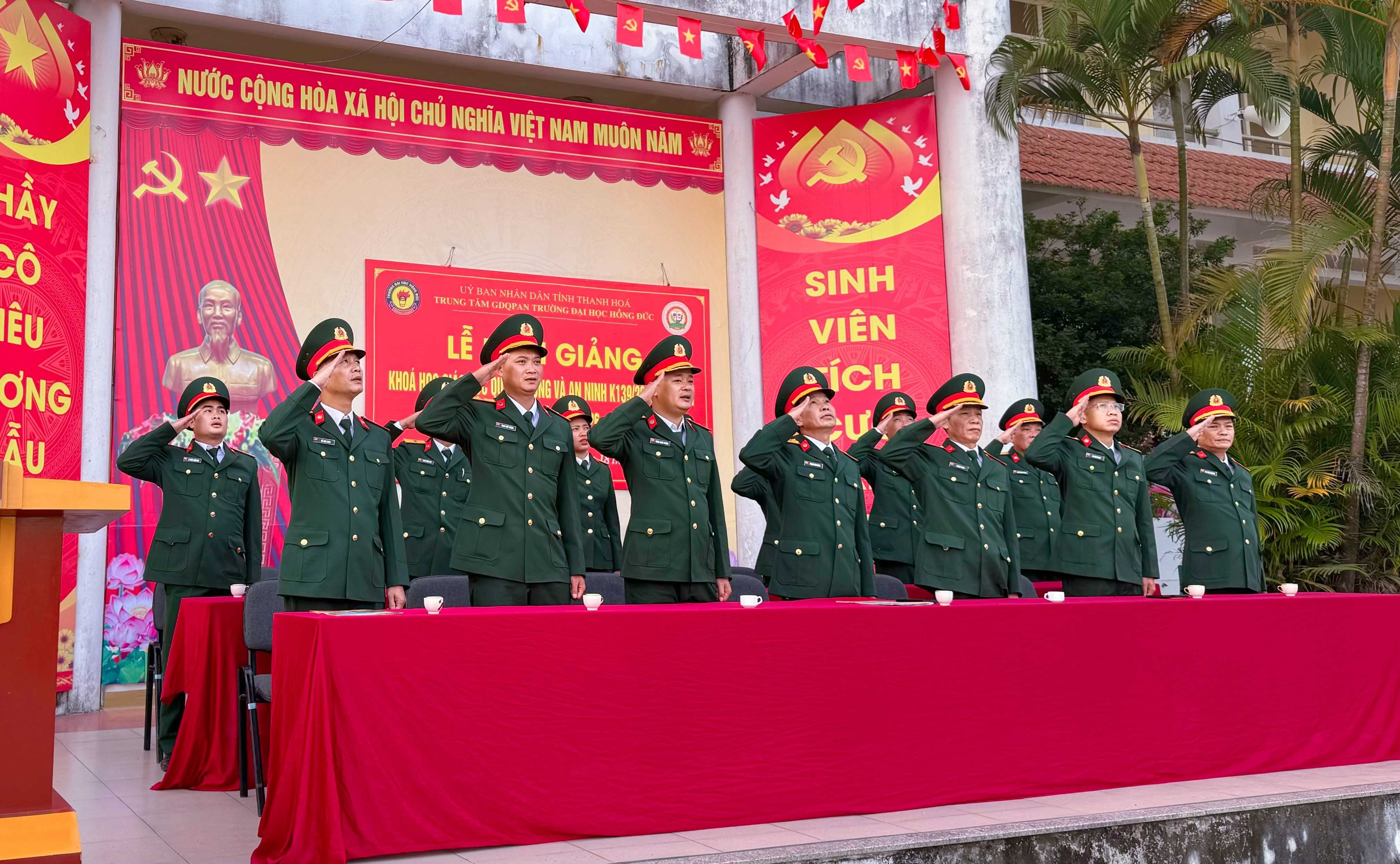 Khai giảng khoá học Giáo dục quốc phòng và an ninh K139/2026-CĐYTTH